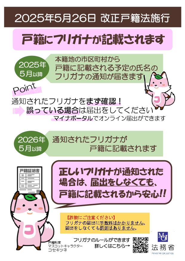 フリガナ記載